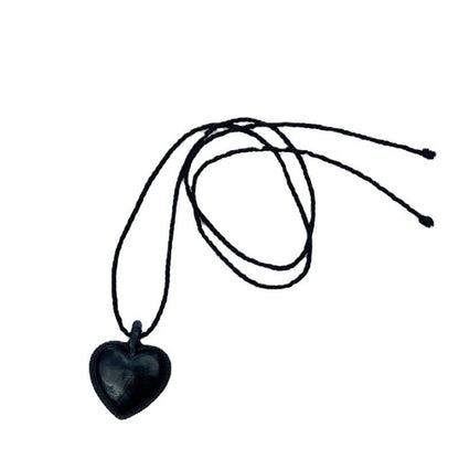 Design Large Black Peach Heart Adjustable Fashionable Necklaces