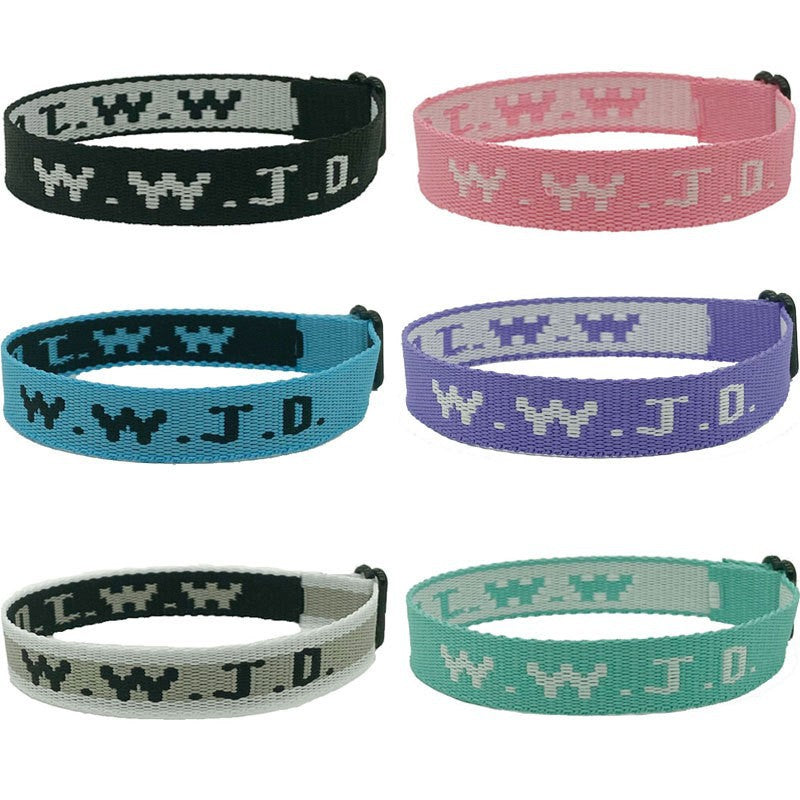 Letter Jacquard Printed Wrist Strap Ribbon Bracelets