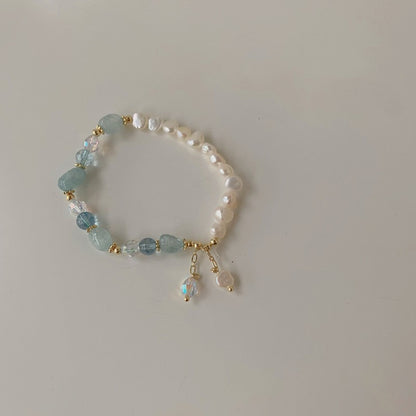 Twin Pearl Light Luxury Minority Exquisite Elastic Bracelets