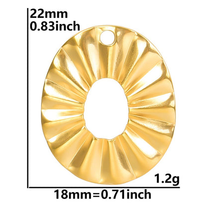 Colorful Vacuum Plating Stainless Steel Geometric Spacer Pendants
