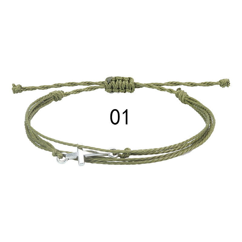 Women's & Men's Woven Waterproof Friendship Carrying Strap Couple Bracelets