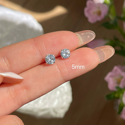 Women's Single Rhinestone Ear Simple Compact Super Flash Earrings