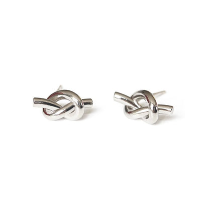 Fashion Knotted Small Ear Style Creative Titanium Steel No Earrings