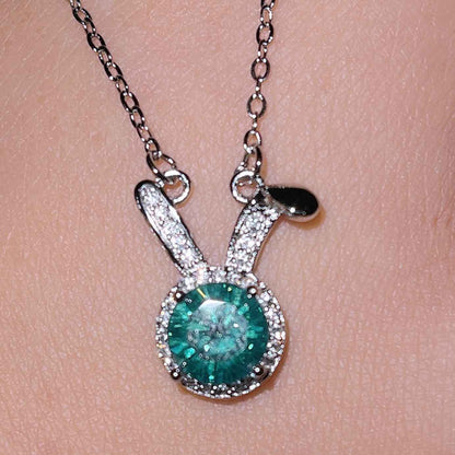 Live Streaming Maldives Blue Green Diamond Deer Pendants