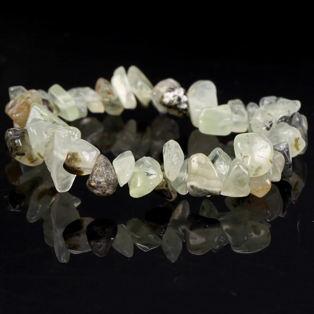 Natural Gravel Amethyst Elastic String Stretchable Bracelets
