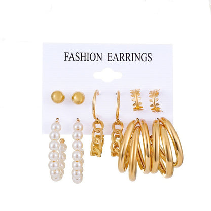 Twisted Suit Personalized Exaggerated Circle Geometry Earrings