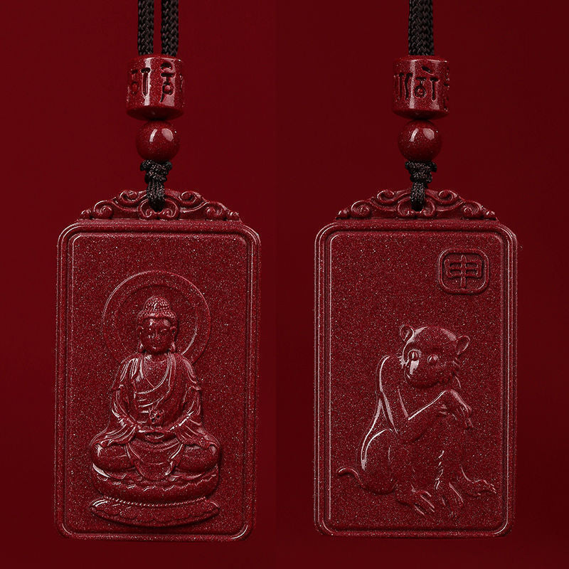 Women's & Men's Zodiac Dragon Patron Year Of Birth Buddha Life Necklaces