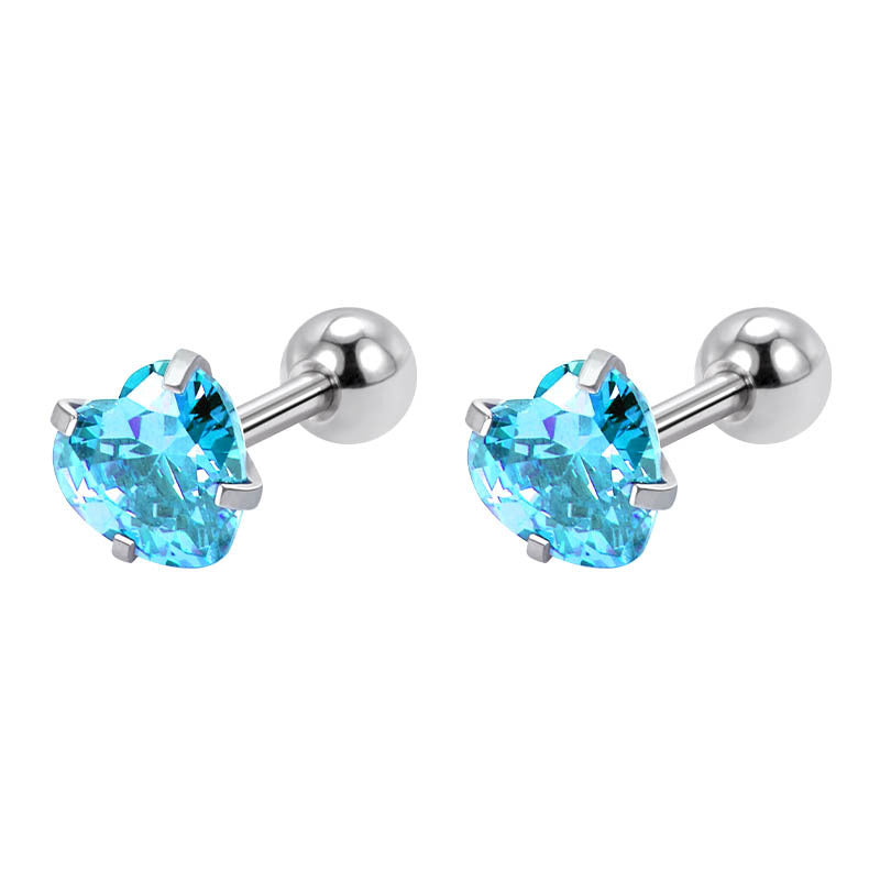 Stainless Steel Screw Female Sleeping No Need To Take Earrings