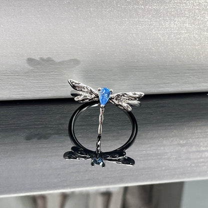 Open Female Dragonfly Fashion Simple Personalized Rings