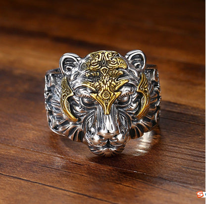 Men's Tiger Life Domineering Head Trendy Match Niche Pendants