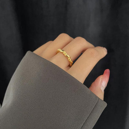 For Braiding Female Minimalist Design Niche Index Finger Rings