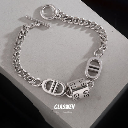 Simple Personality Chain Heart Female Temperament Wild High Bracelets