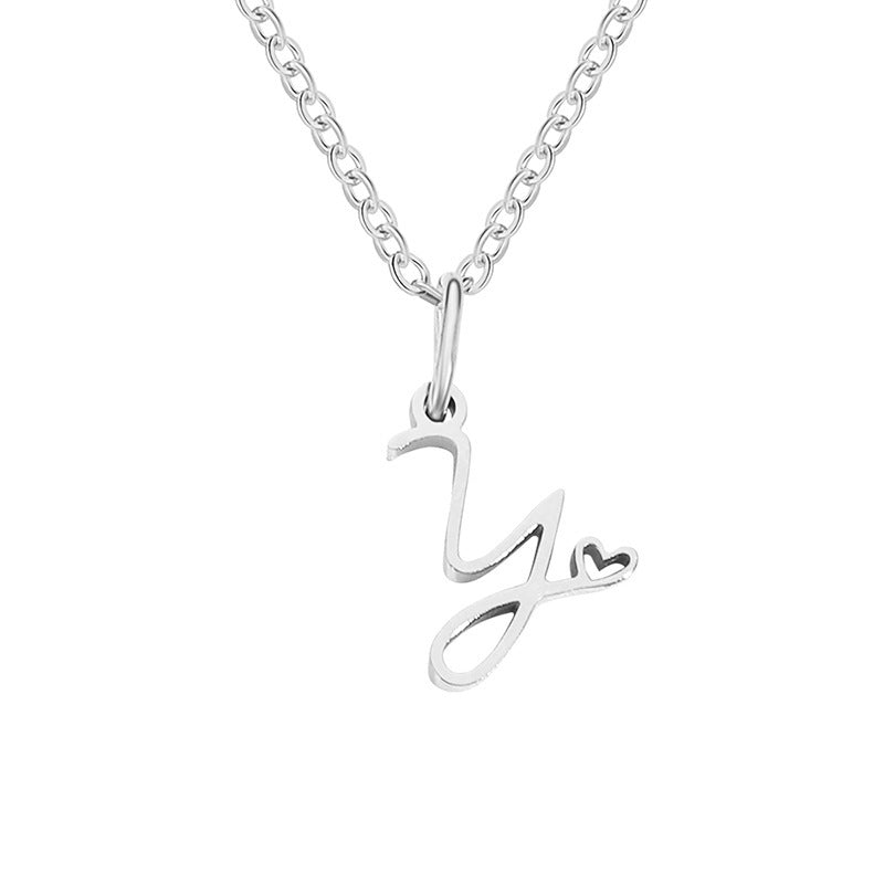 Letter Female Personalized Minority Clavicle Chain Pendants