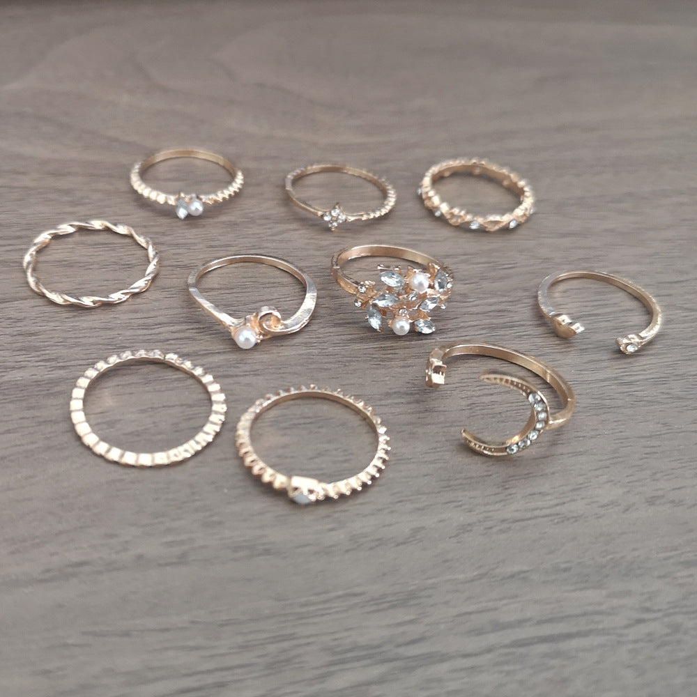 Affordable Luxury Fashion Style Leaf Diamond Rings