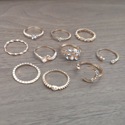 Affordable Luxury Fashion Style Leaf Diamond Rings
