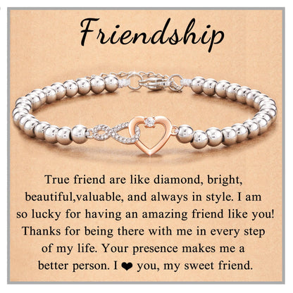 For Ladies Steel Ball Infinite Love Bracelets