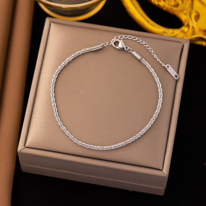 Women's Stainless Steel Versatile Style Fashion Ornament Bracelets