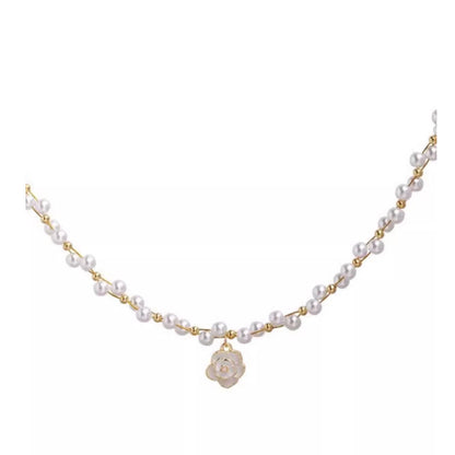 Pearl Female Advanced Design Sense Light Necklaces