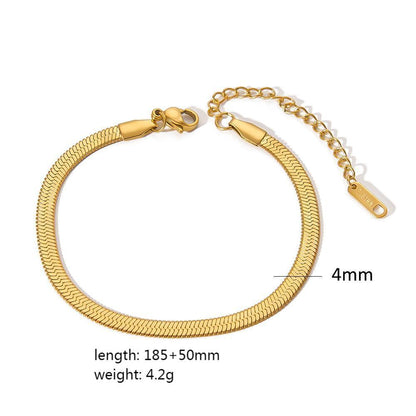 Plating Accessories Stainless Steel Snake Bones Bracelets