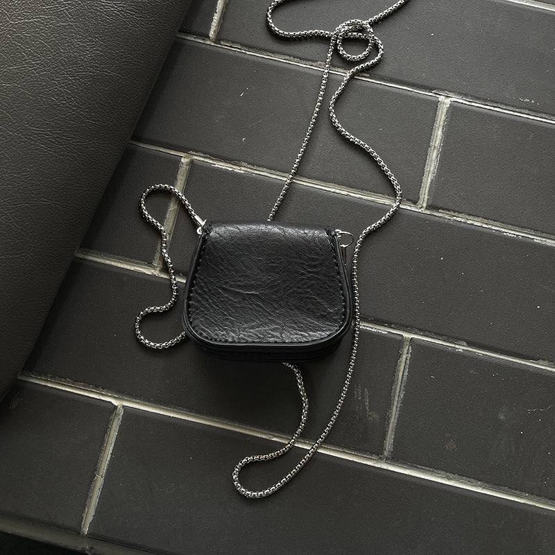 Chain Retro Bags Niche High-grade Leather Necklaces