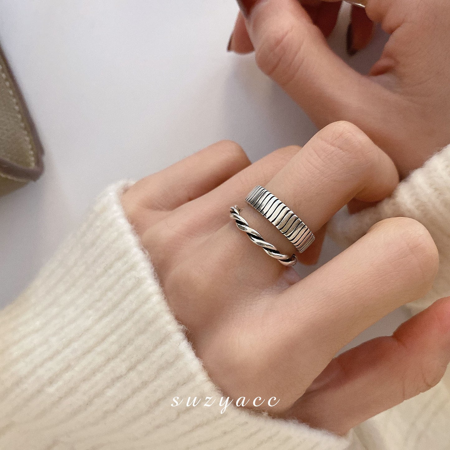 Twist Open Index Finger Female Simple Fashion Rings