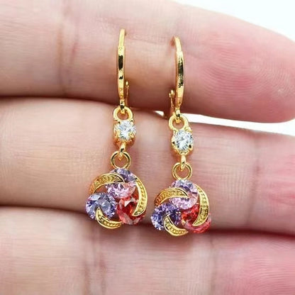 Women's Spiral Winding Hollowed Fashion Minority Simple Earrings