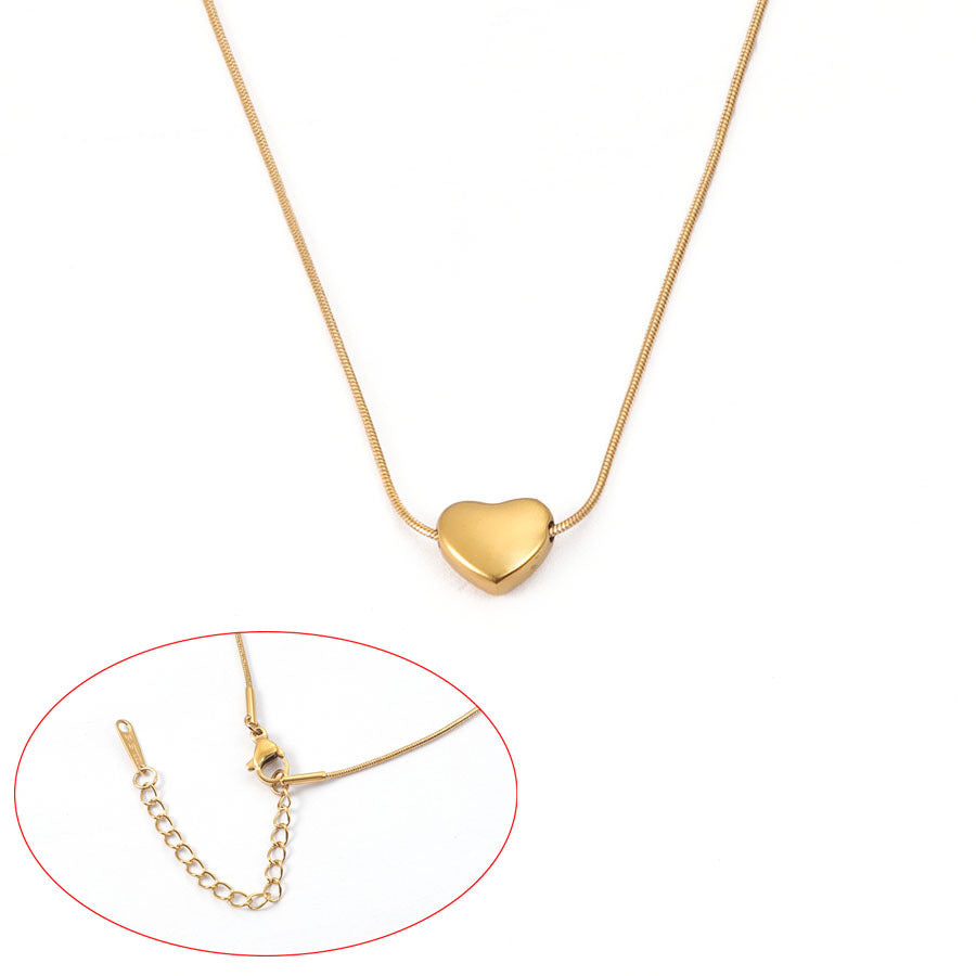 Women's Titanium Steel Niche Design Ornament Advanced Clavicle Chain Korean Necklaces