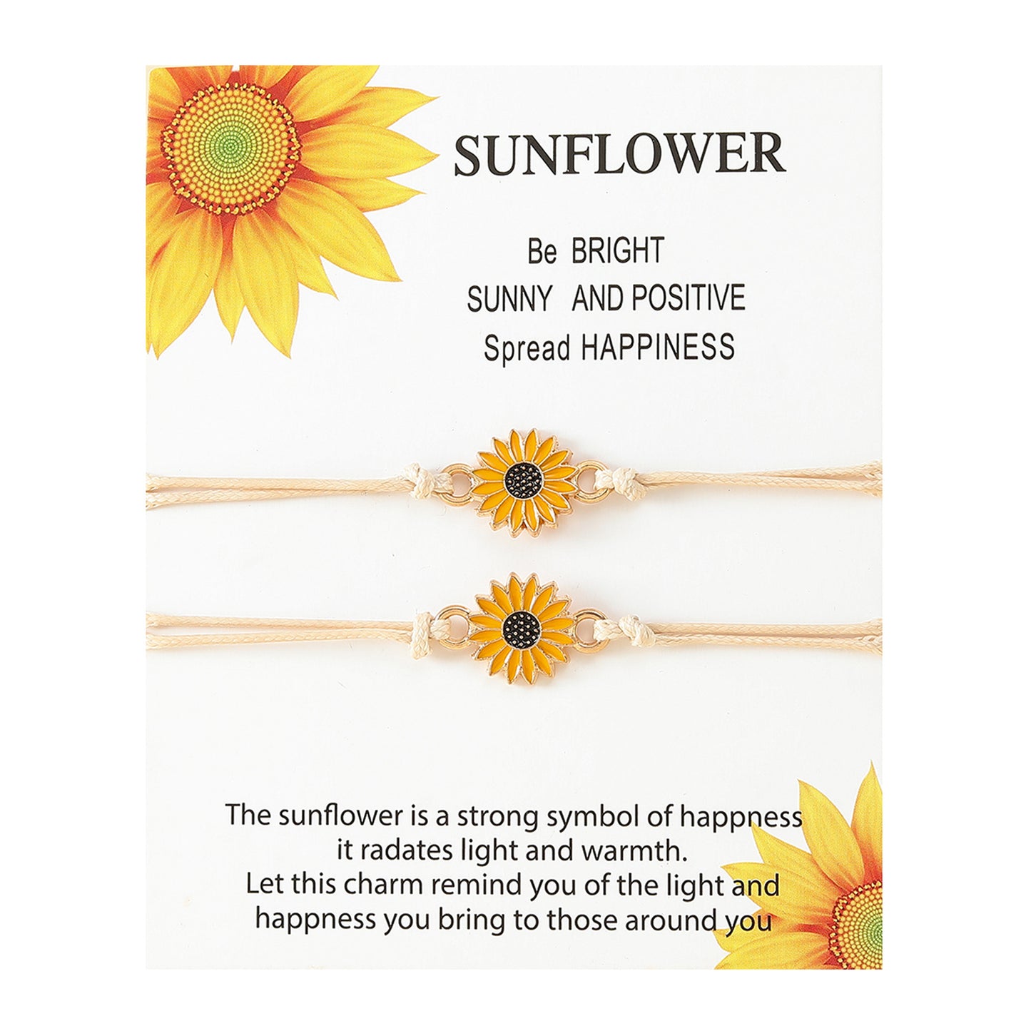 Ornament Personality Sunflower Alloy Dripping Oil Bracelets