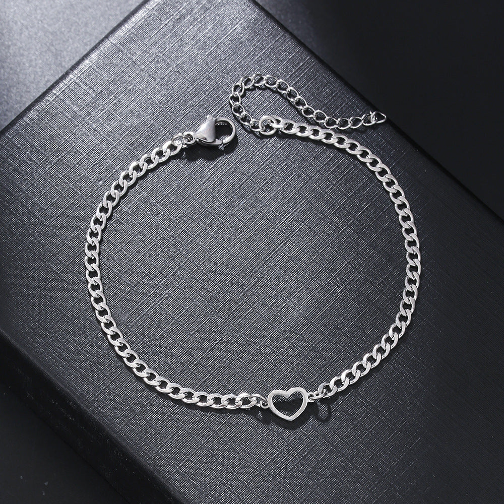 Women's & Men's Steel Triangle Chain Hip Hop Cross Bracelets