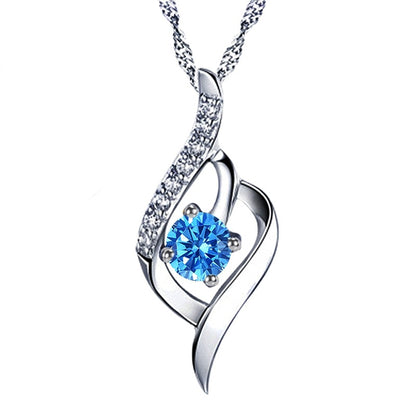 Women's Fashion Diamond Inlaid Short Clavicle Chain Pendants