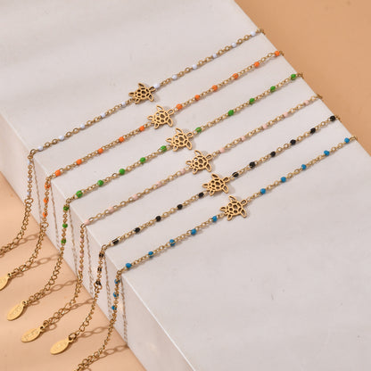 Women's Turtle Accessories Stainless Steel Niche Creative Drop Bracelets