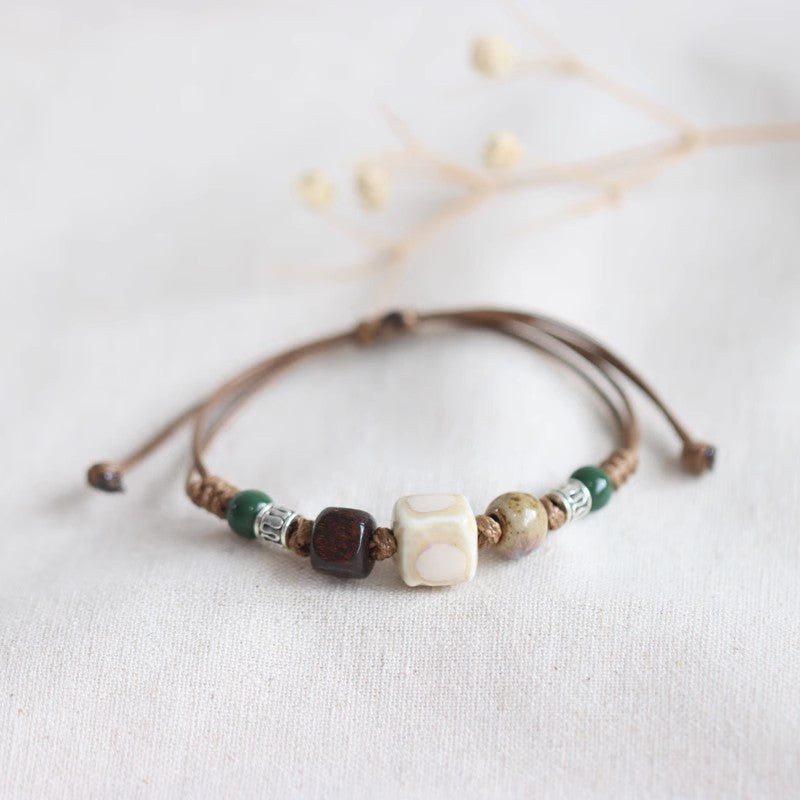 Chinese Style Fresh Ceramic Retro Ethnic Bracelets