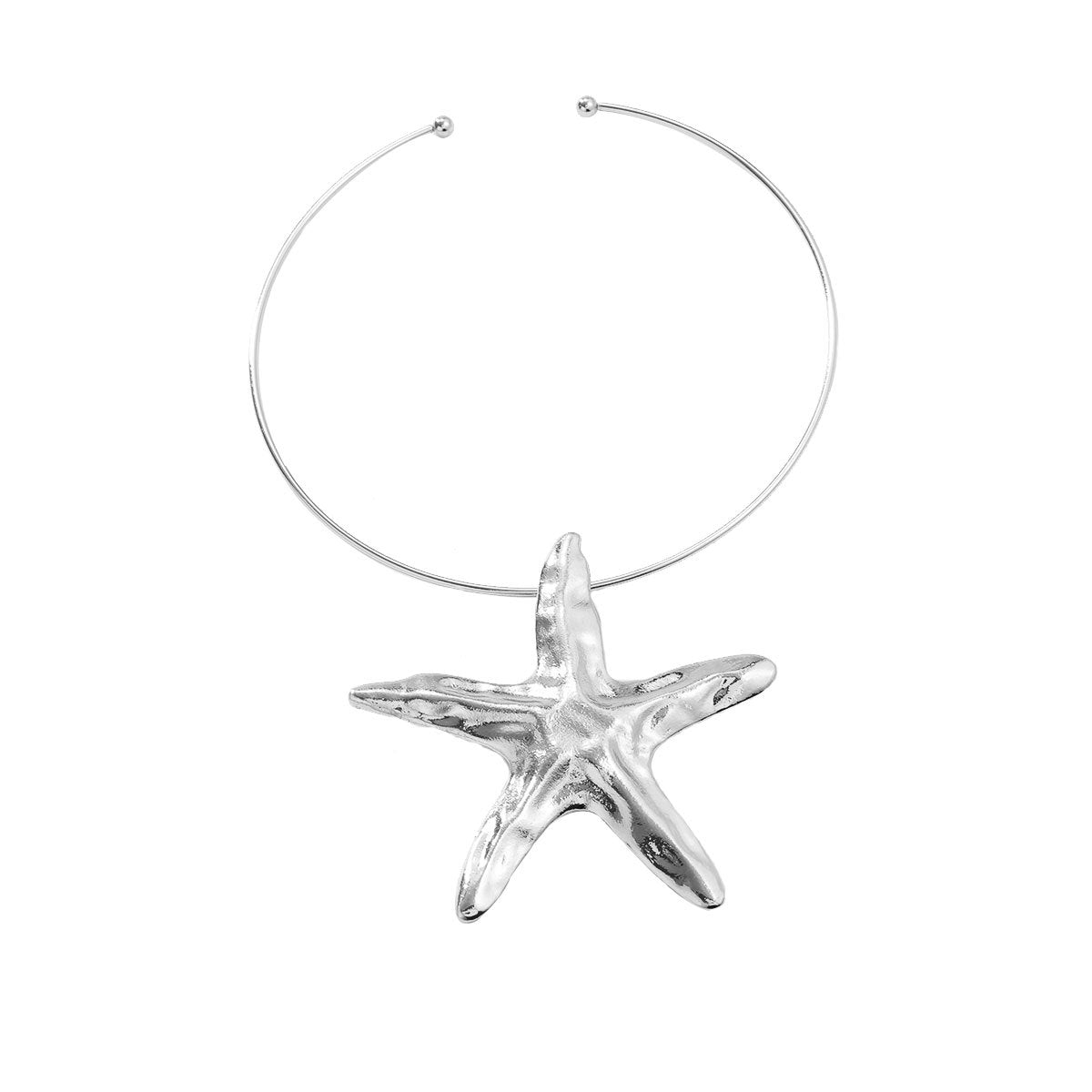 Women's Alloy Starfish Collar Exaggerated Trendy Metal Necklaces