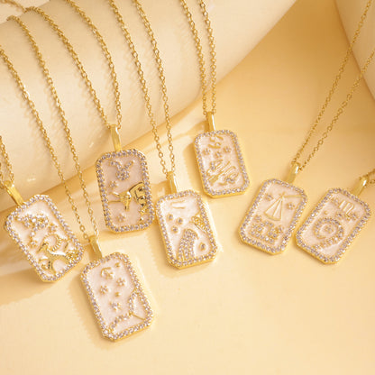 Constellation Color Zircon Female Special Interest Necklaces