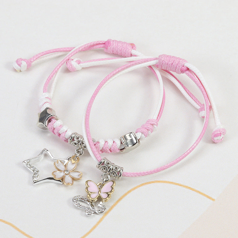 Korean Style Simple Butterfly Small Flower Five-pointed Star Bracelets