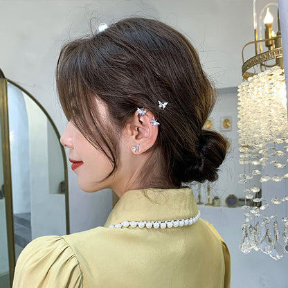 Women's Hot Mermaid Pearl Rhinestone Trendy Earrings