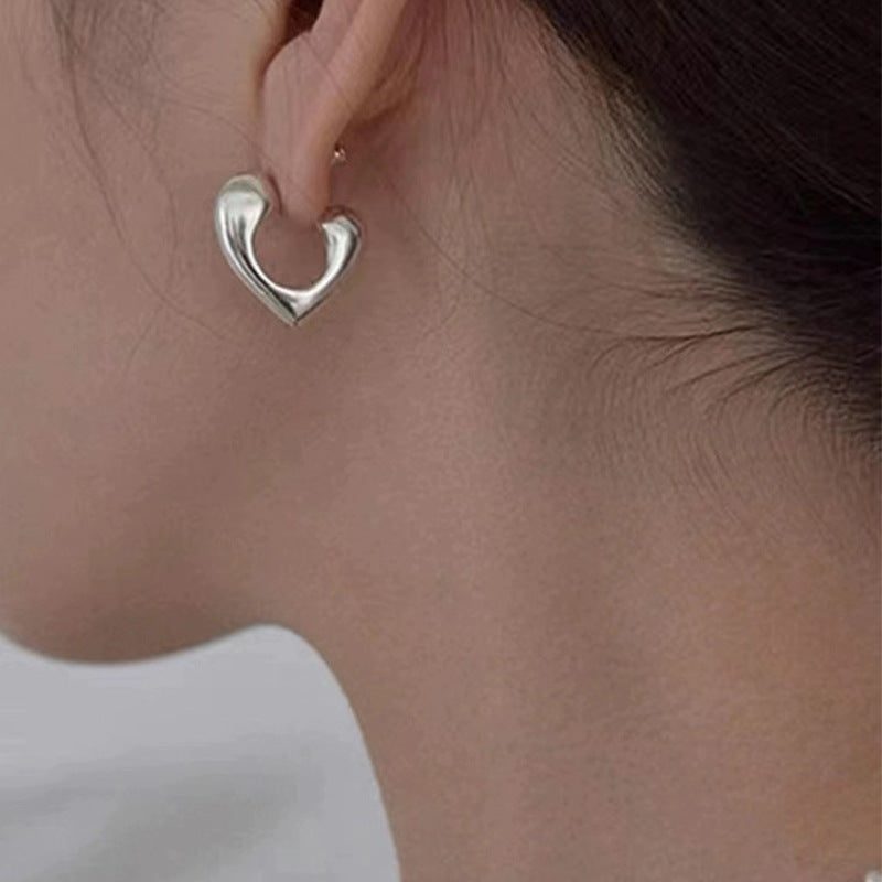 Metal Retro Geometric Ear Cold Water Earrings