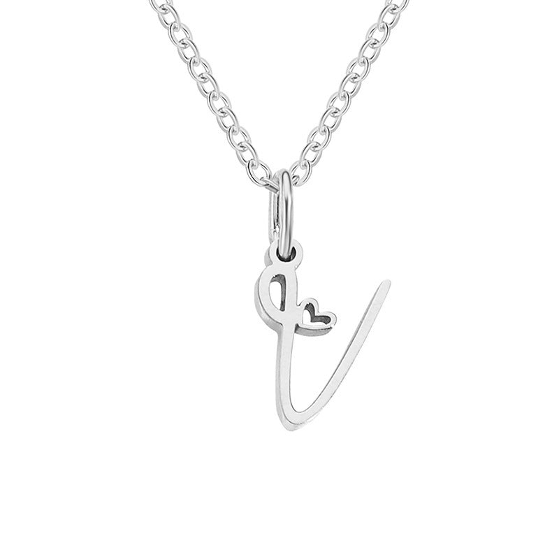 Letter Female Personalized Minority Clavicle Chain Pendants