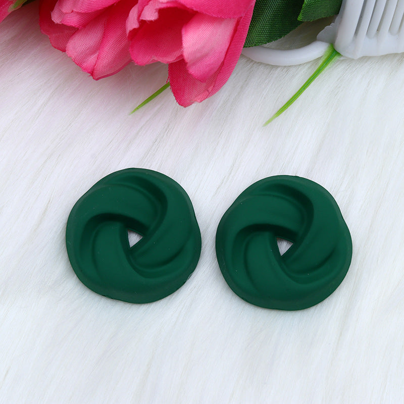 Women's Three-dimensional Spray Paint Fashion Korean Style Earrings