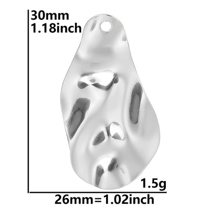 Colorful Vacuum Plating Stainless Steel Geometric Spacer Pendants