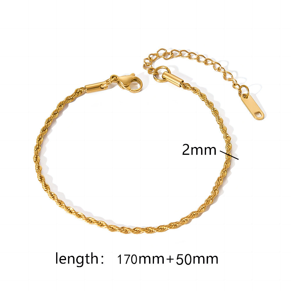 Plating Accessories Stainless Steel Snake Bones Bracelets