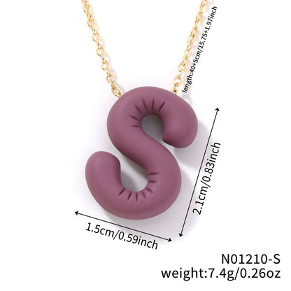 Comfortable Fashionable Personalized Trendy Simple Letter Necklaces