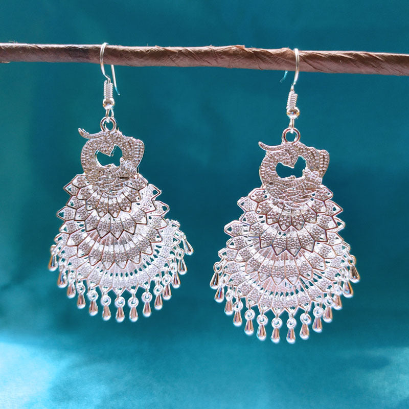 Sier Chinese Accessories For Minority Scenic Spots In Southwest Earrings