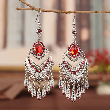 Summer Bohemian Tribe Ethnic Style Long Earrings