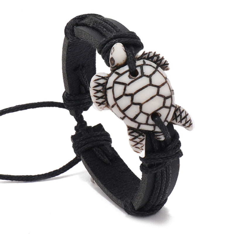 Marine Antique Turtle Simple Fashion Leather Bracelets