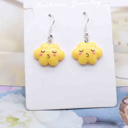 Ice Cream Candy Drink Resin Homemade Earrings