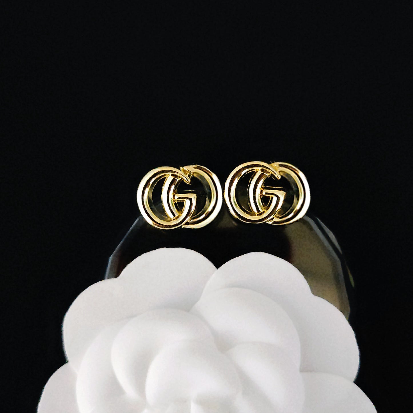 Women's & Men's Quality Collection Trending Rhinestone Letters Sier Earrings