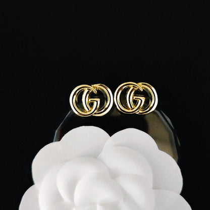 Women's & Men's Quality Collection Trending Rhinestone Letters Sier Earrings