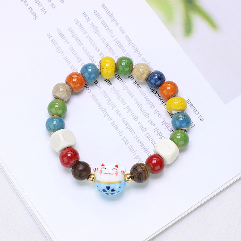 Ornament Ceramic Chinese Beaded Female Niche Bracelets