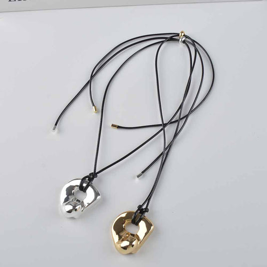 Geometric Irregular Niche Minimalist Hollow Pull-out Necklaces